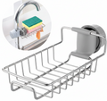 Stainless Steel Sink Caddy with Suction – Rustproof Kitchen Sponge & Soap Holder