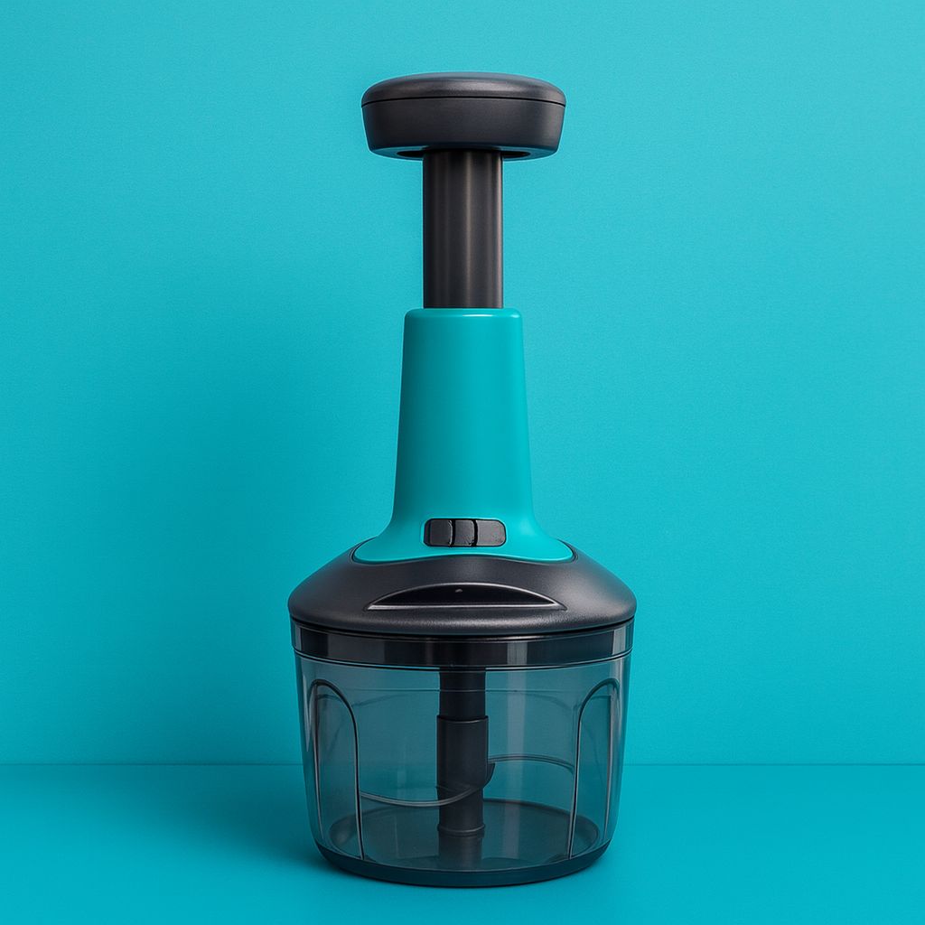 Premium Manual Push Chopper | Hand-Press Vegetable & Fruit Cutter | Quick & Effortless Kitchen Food Processor