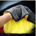 Microfiber Cloth- 800 GSM - 40cm X 40cm - 1 PC- Double Sided, Thick Plush, Lint Free, Super Water Absorbent Microfiber Towel for Car & Bike Cleaning, Polishing, Washing & Detailing