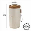 450ML Stainless Steel Coffee Mug,Vacuum Insulated Tumbler with Temperature Display,Coffee Thermos Outdoor,Camping Mug with Leak-Proof Lid,Portable Cups for Keep Hot/Ice,Mother's Day Gift