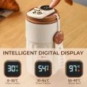 450ML Stainless Steel Coffee Mug,Vacuum Insulated Tumbler with Temperature Display,Coffee Thermos Outdoor,Camping Mug with Leak-Proof Lid,Portable Cups for Keep Hot/Ice,Mother's Day Gift